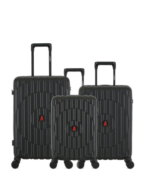 Lot de 3 Valises Rigides Taille Moyenne, Cabine et Cabine XS ODEON