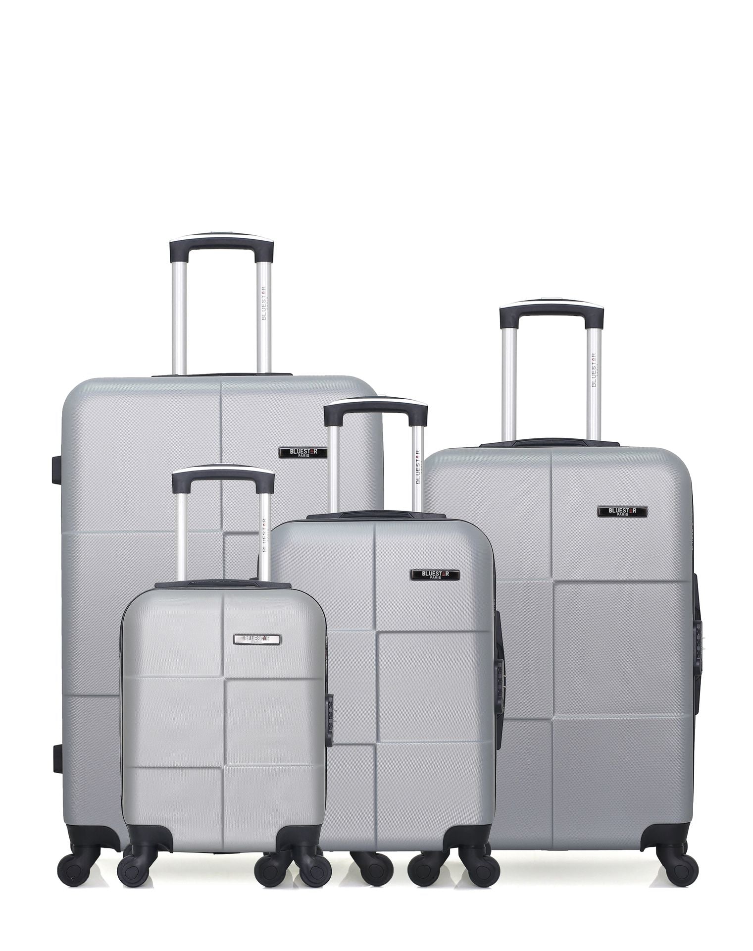 4er-Hartschalenkofferset -Großer Koffer, mittelgroßer Koffer, Handgepäck und Handgepäck XXS MIAMI