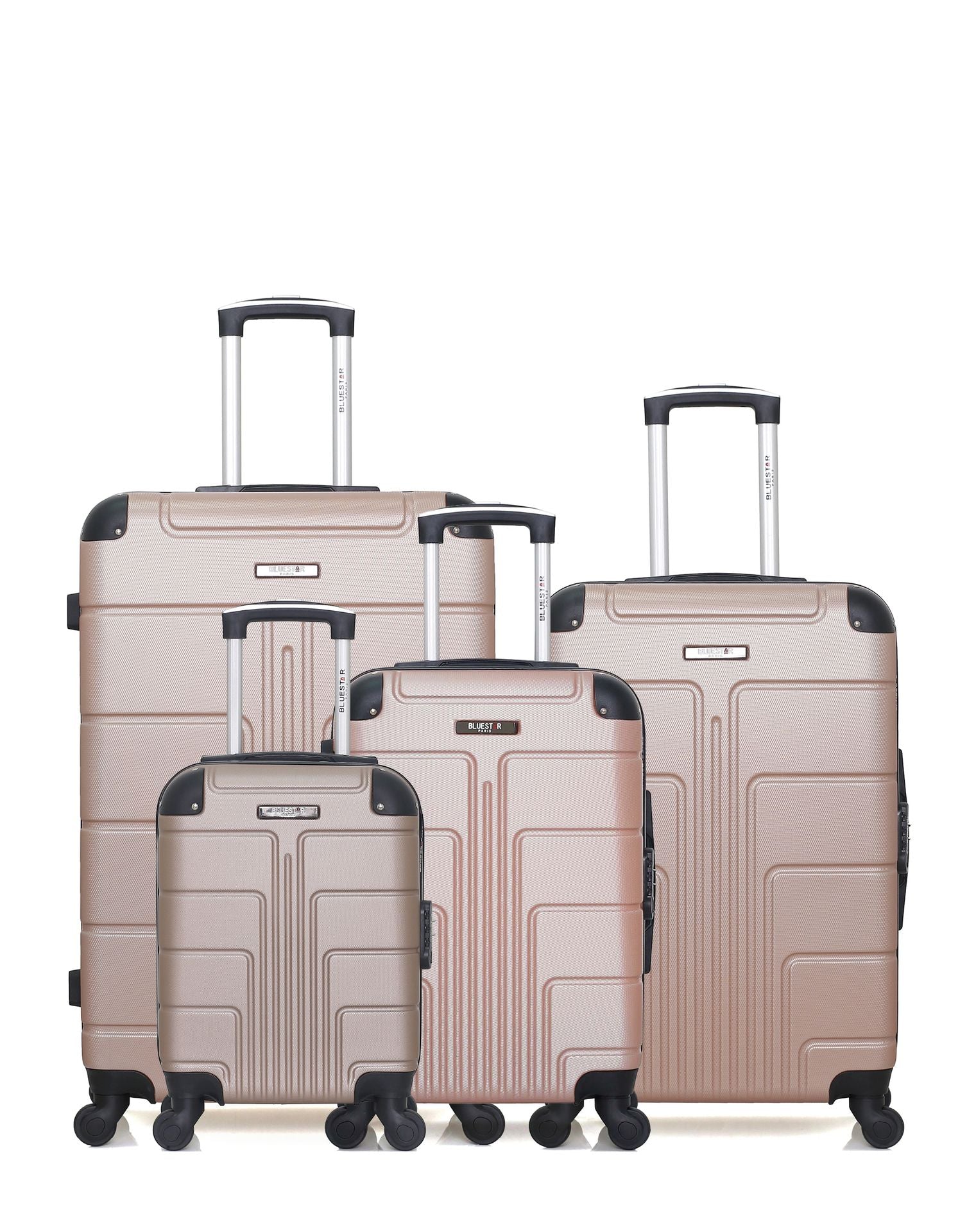BLUESTAR – 4er-Pack – Großer Koffer, mittelgroßer Koffer, Handgepäck und Handgepäck XXS OTTAWA