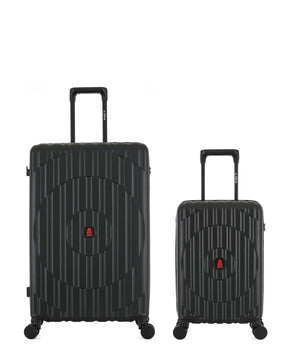 Lot de 2 Valises Rigides Grand Format et Cabine XS ODEON