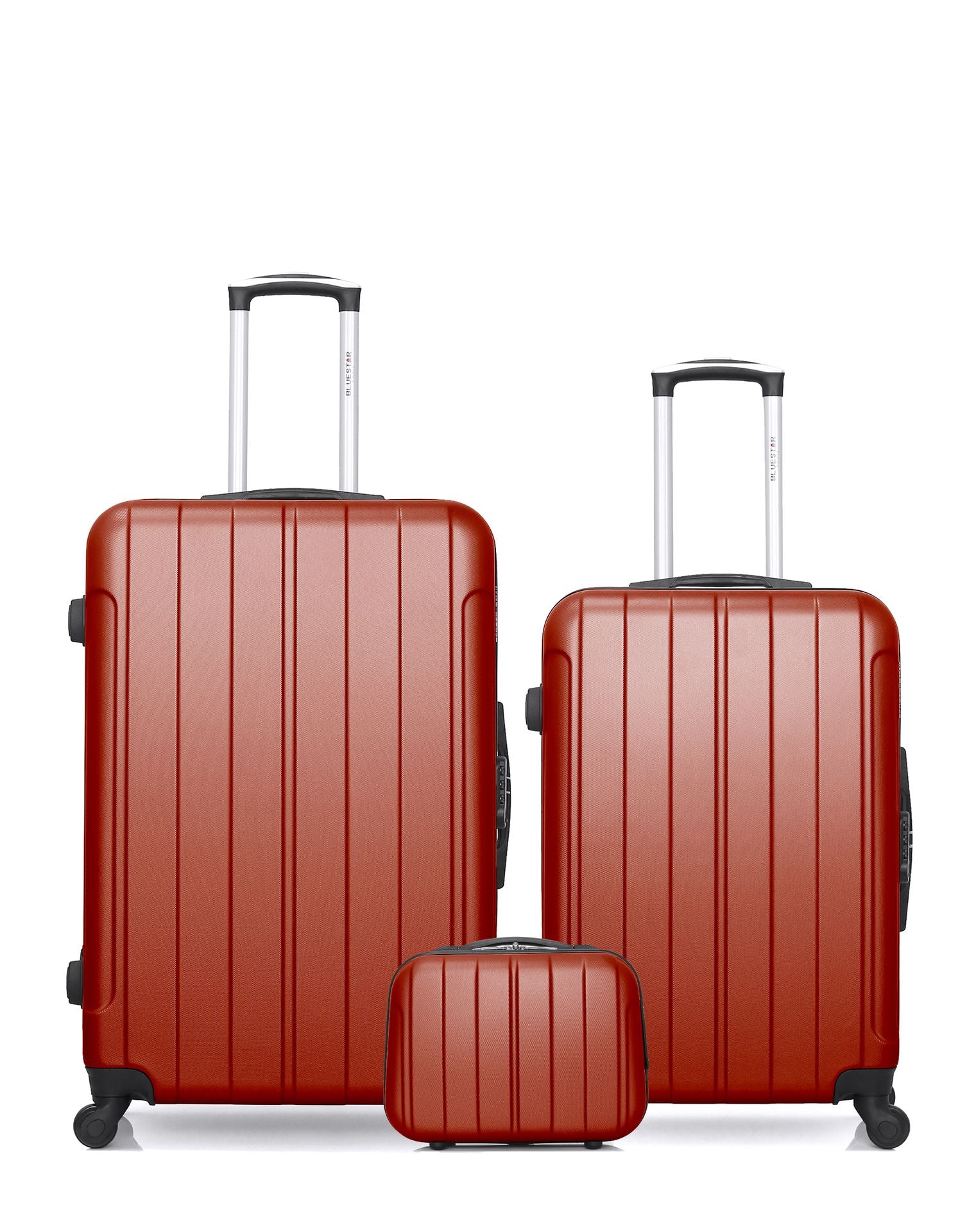 3er-Hartschalenkofferset - Großer Koffer, mittelgroßer Koffer und Kosmetikkoffer NAPOLI