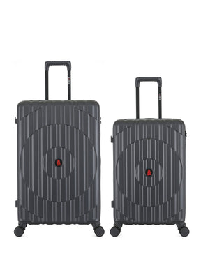 Lot de 2 Valises Rigides Grand Format et Taille Moyenne ODEON