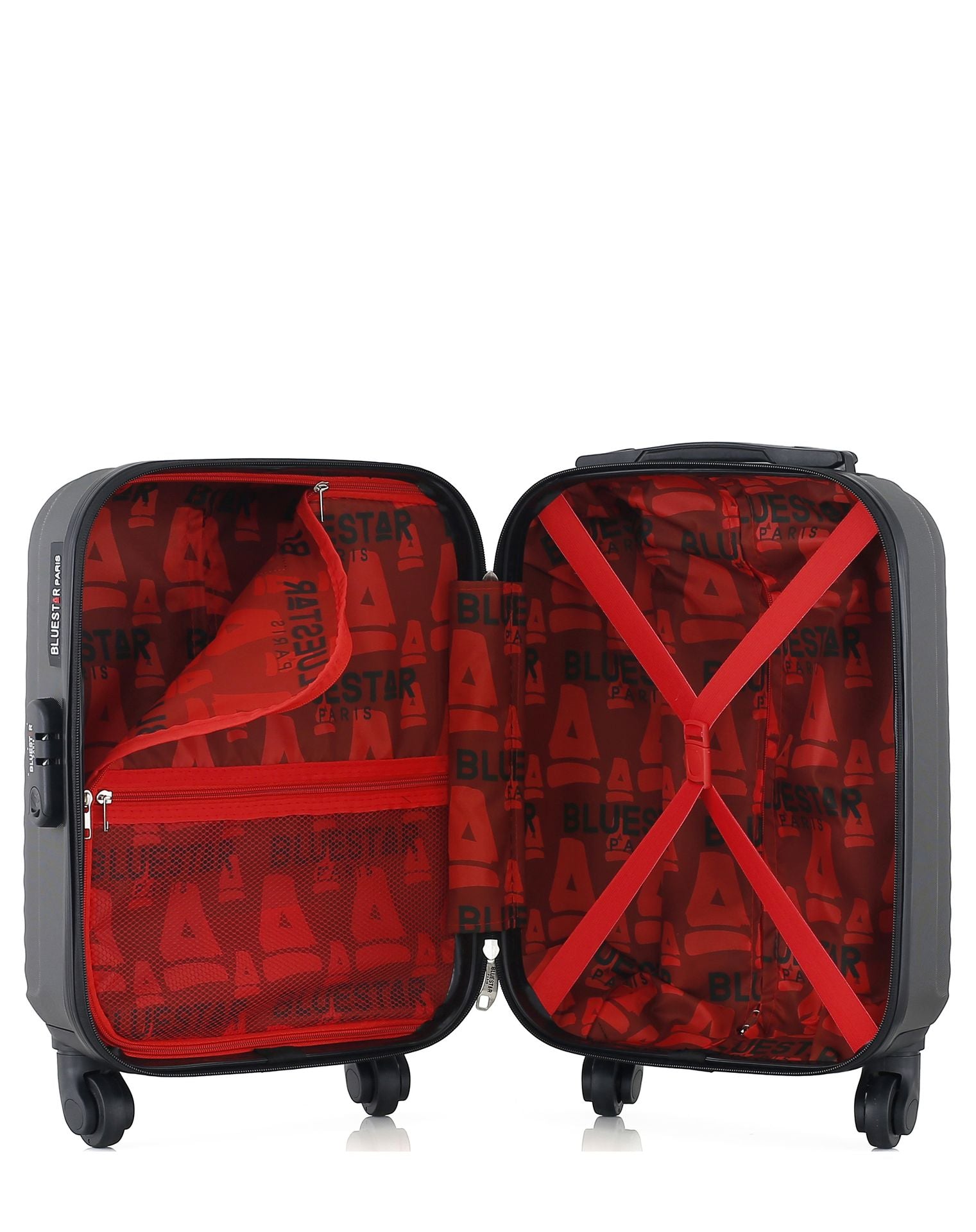 BLUESTAR – 3er-Pack – Großer Koffer BRAZILIA, mittelgroßer Koffer OTTAWA und Handgepäck XXS BRAZILIA