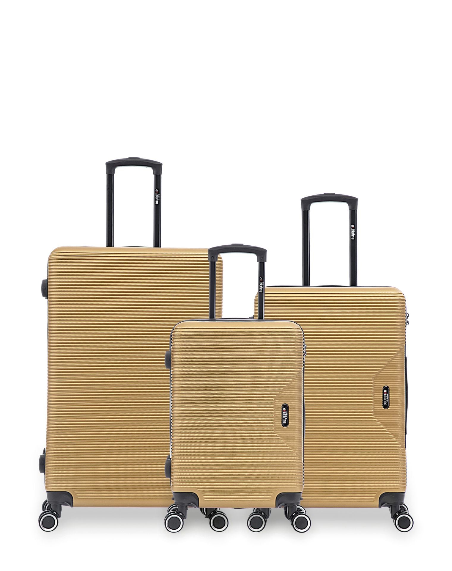 Lot de 3 Valises Rigides Grand Format, Taille Moyenne et Cabine WAGRAM