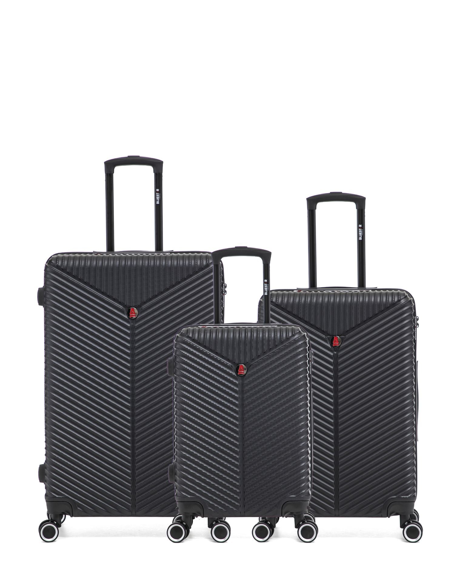 Lot de 3 Valises Rigides Grand Format, Taille Moyenne et Cabine GAITE