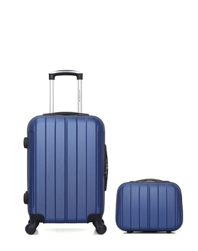 2er-Hartschalenkofferset - Handgepäck und Kosmetikkoffer NAPOLI