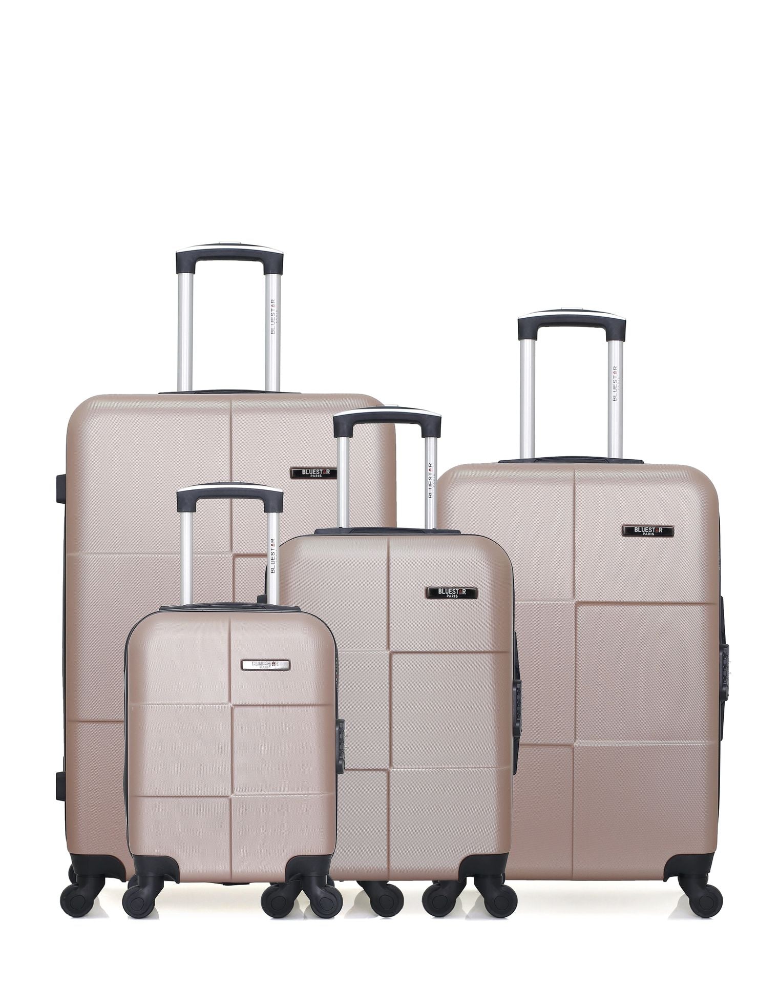 4er-Hartschalenkofferset -Großer Koffer, mittelgroßer Koffer, Handgepäck und Handgepäck XXS MIAMI