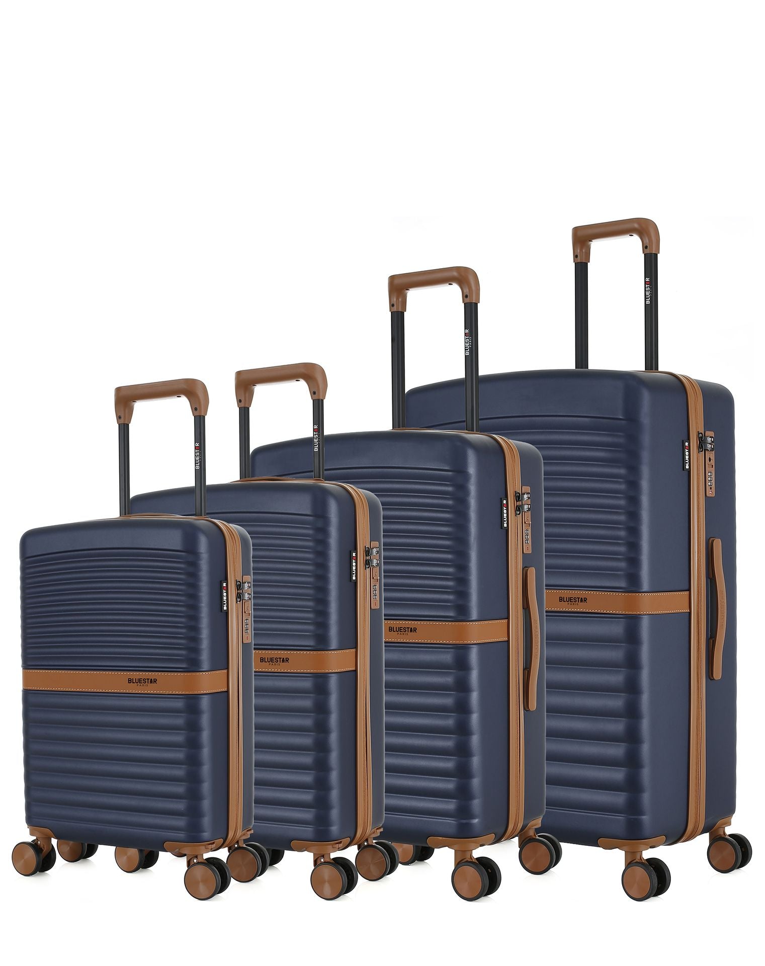 Set de 4 Valises Rigides Grand Format, Week-end, Cabine et Cabine XS BELAIR-O