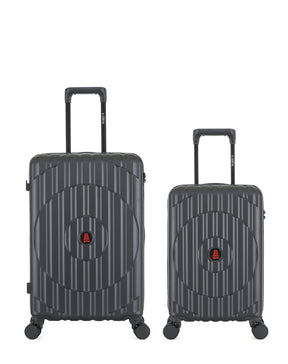 Lot de 2 Valises Rigides Taille Moyenne et Cabine XS ODEON