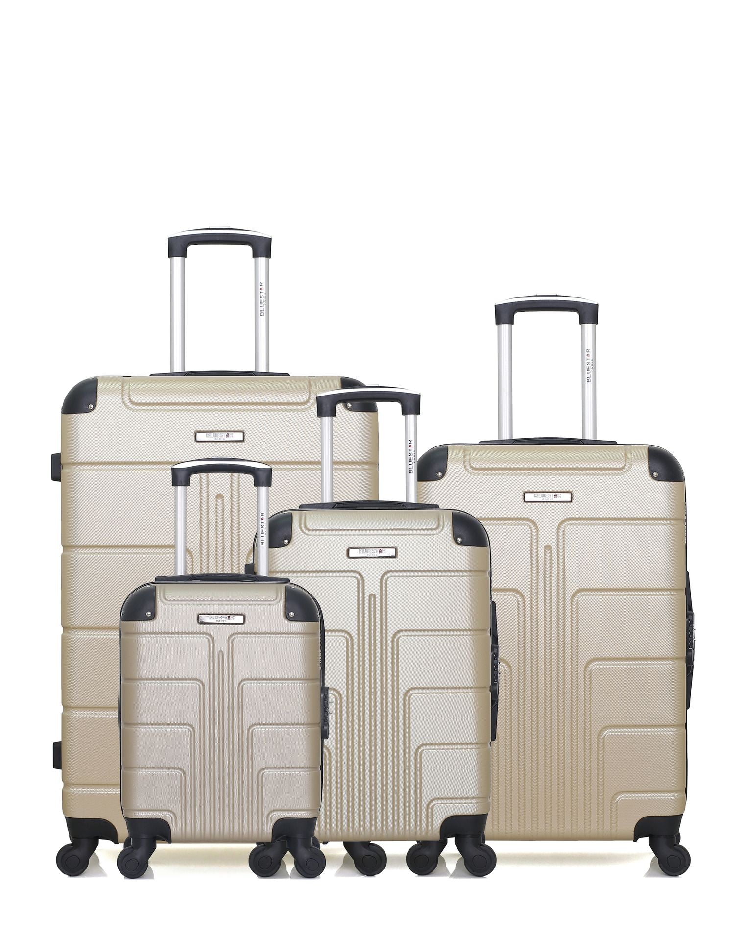 BLUESTAR – 4er-Pack – Großer Koffer, mittelgroßer Koffer, Handgepäck und Handgepäck XXS OTTAWA