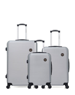 BLUESTAR – 3er-Pack – Großer Koffer, mittelgroßer Koffer und Handgepäck LONDON