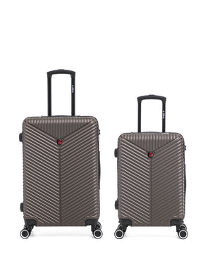 Lot de 2 Valises Rigides Taille Moyenne et Cabine GAITE