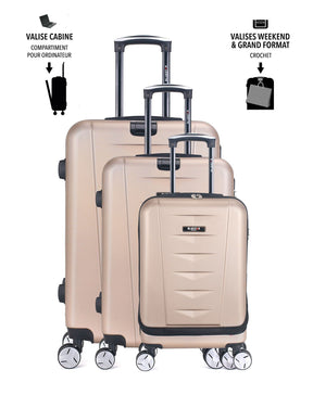 3er-Kofferset AJACCIO