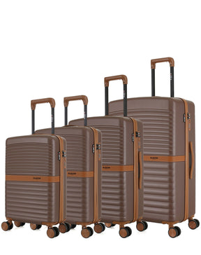 Set de 4 Valises Rigides Grand Format, Week-end, Cabine et Cabine XS BELAIR-O