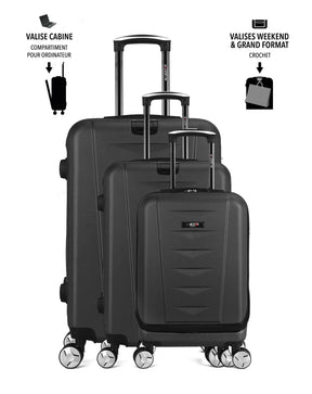 3er-Kofferset AJACCIO