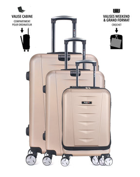 3er-Kofferset AJACCIO