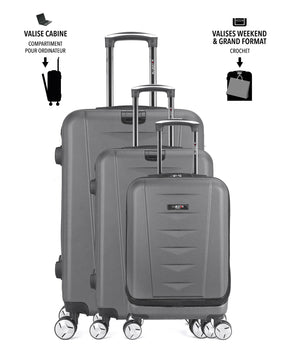 3er-Kofferset AJACCIO