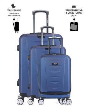 3er-Kofferset AJACCIO